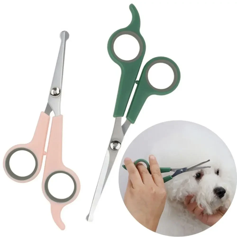 Portable Professional with Round Tip Durable Plastic Pet Accessories Dogs Hair Scissor Hair Cutting Tools Cat Grooming Scissors hairdressing scissors dog grooming scissors dog grooming scissors kit hair trimmer scissors