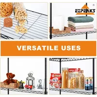 3-Shelf Shelving Unit with 3-Shelf Liners, Adjustable Rack, Steel Wire Shelves, Shelving Units and Storage for Laundry Bathroom 2