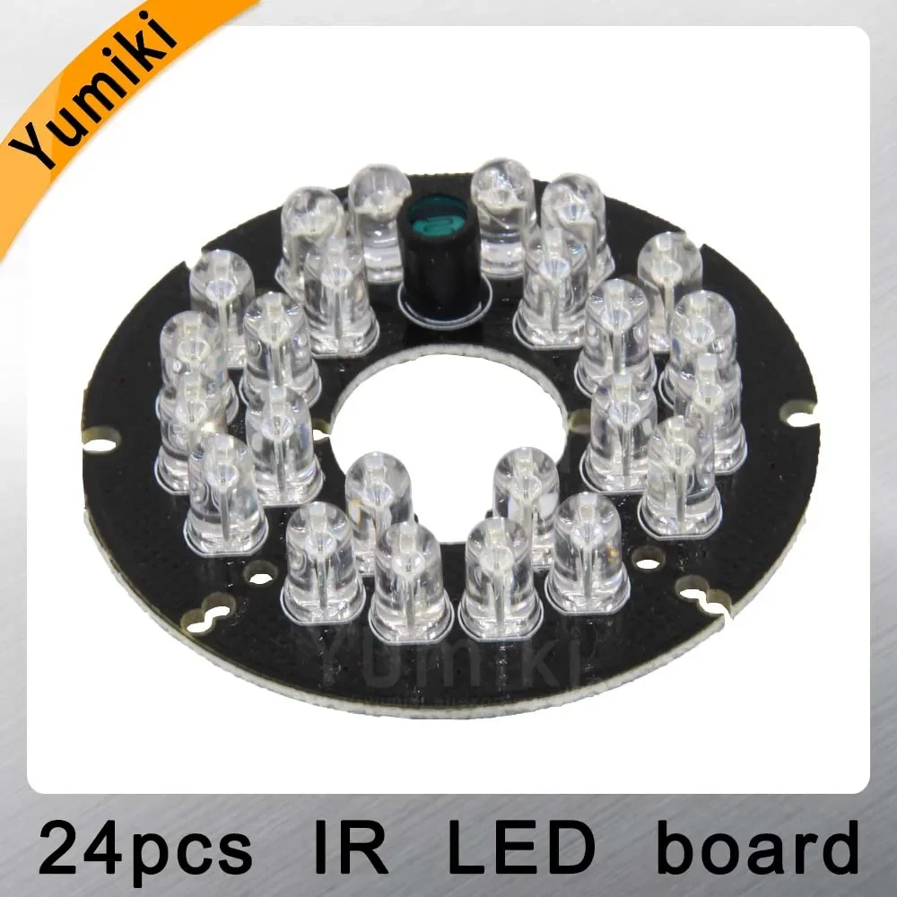 Yumiki Infrared 24 x 5 IR LED board for CCTV cameras night vision (diameter 54mm)