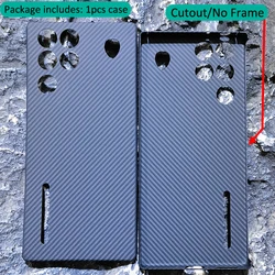 Premium Real Carbon Fiber Aramid Super Ultra Thin Lightweight Case for ZTE nubia Red Magic 11S Pro+ (Black 600 Denier)
