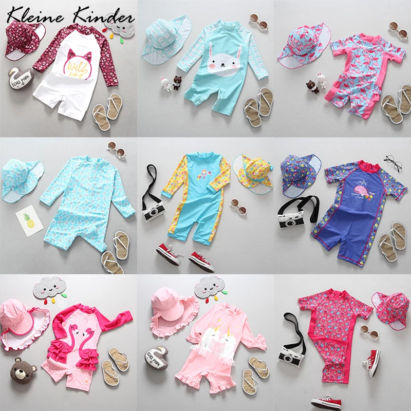 Swimsuit Girl One Piece UV Protection Baby Swimwear Beach Clothes