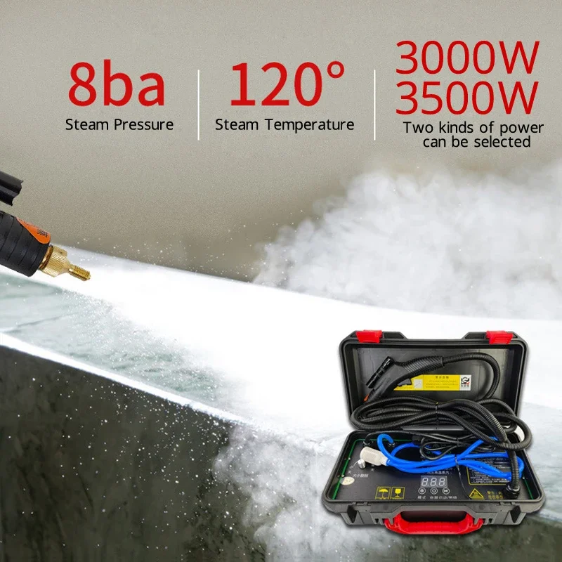 3500W Multi-function High Temperature Steam Cleaner for Kitchen Hood Car Air Conditioner Steam Cleaning Machine 2