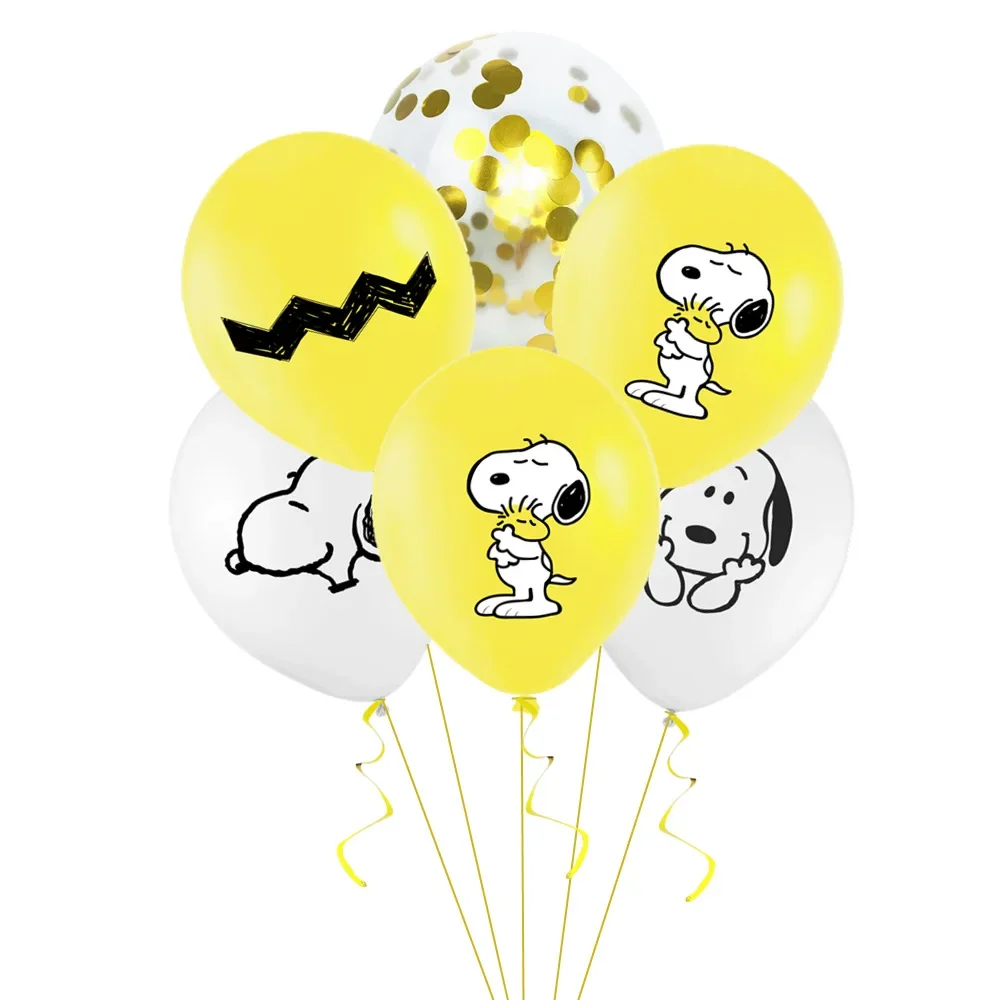 Snoopy Party Balloons Kids Boys Birthday Girl Cartoon Decorations Children  Day Gift Latex Helium Balloons Home Party Decors Toys