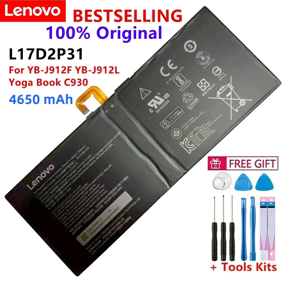 

Brand New Original L17D2P31 YB-J912F YB-J912L Yoga Book C930 Laptop Battery + Free Tools