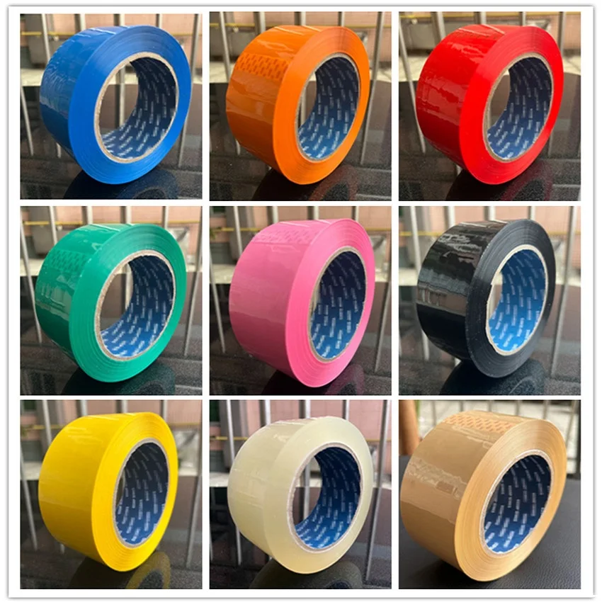 Heavy-Duty Multicolor Waterproof Packaging Tape - 2x110yd Tear-Resistant Strong Adhesive