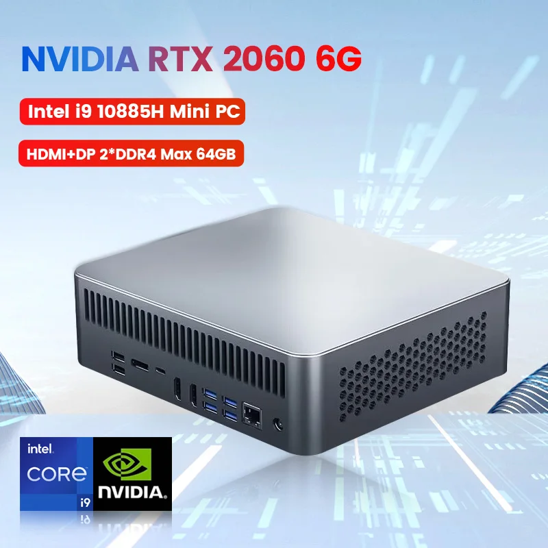 Topton Gaming Mini Pc Intel I9 10885h I7 10750h I5 9300h Gtx