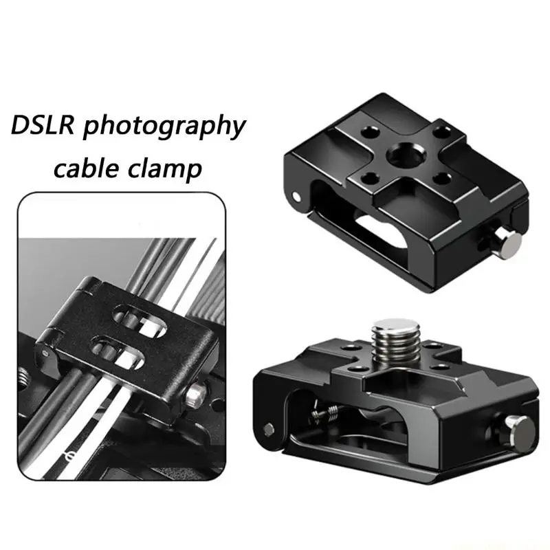 F62C 경량 DSLR 카메라 케이지 HDTV 케이블 클램프 비디오 카메라 모니터 케이블 정리용 USB 와이어 잠금 마운트 클립