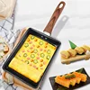 Japanese Tamagoyaki Flat Pan Traditional Egg Roll Frying Pan Non-Stick Meifashi Square Omelette Breakfast Cookware 1