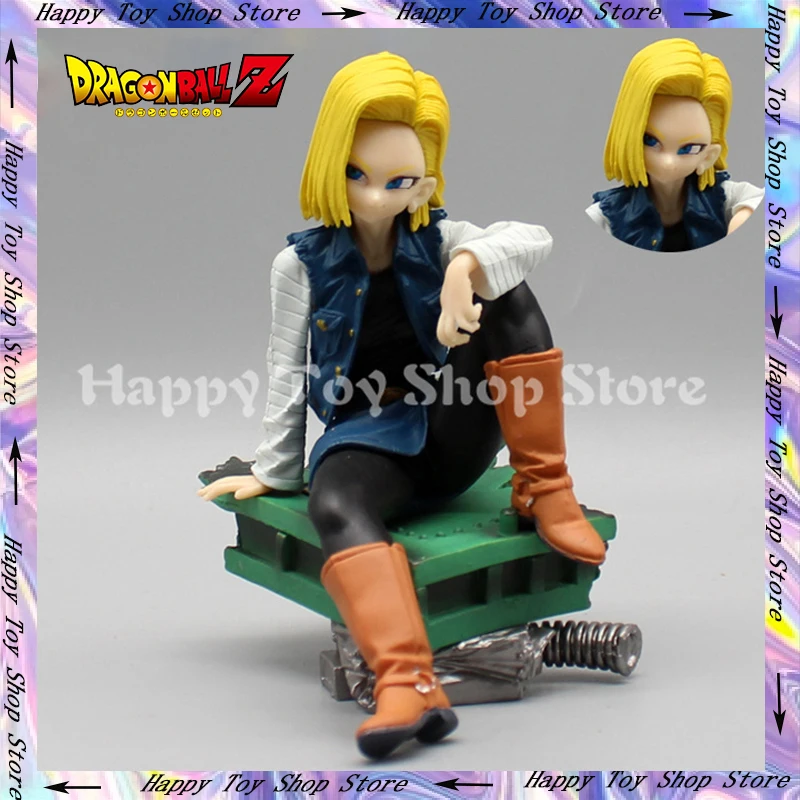 

13cm Dragon Ball Anime Figure Android 18 Statue Pvc Gk Statue Figurine Model Doll Ornament Collection Room Decora Desk Toys Gift