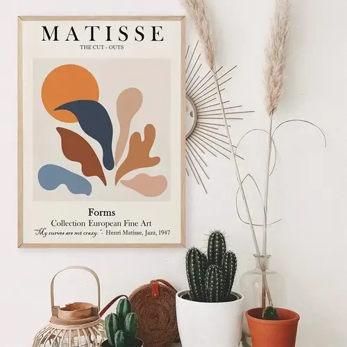 Scandinavian Henri Matisse Abstract Lines HD Canvas Painting Minimalist Wall  Poster Print Home Bedroom Living Room Decor - Image 4