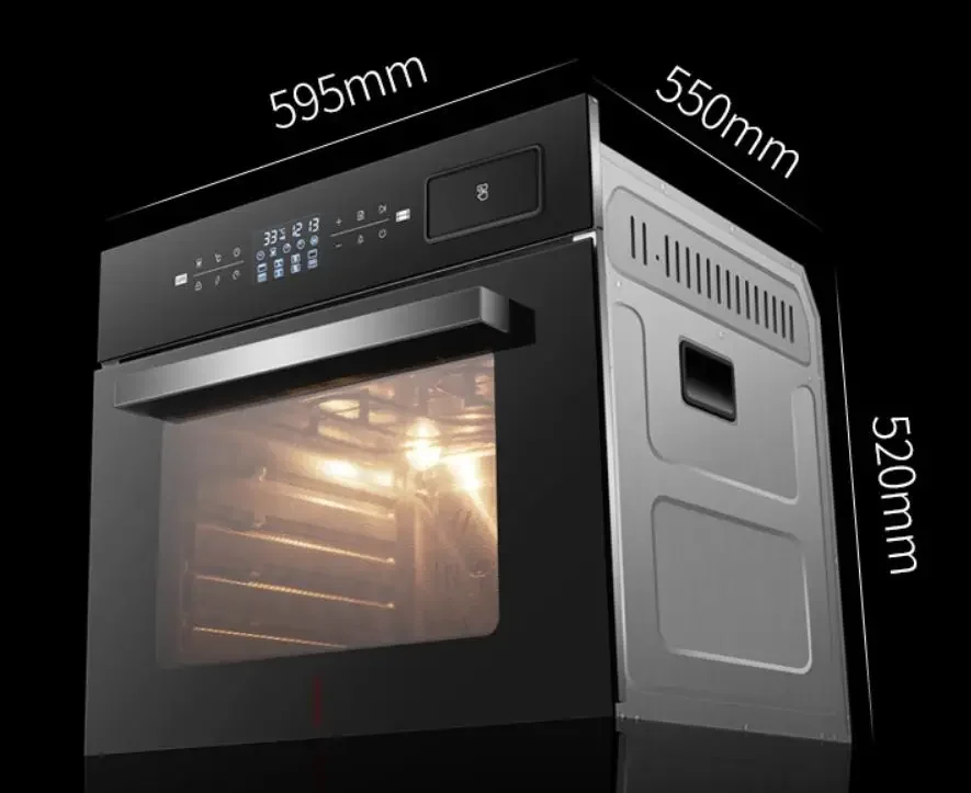 90cm mini sizekitchen double wall electric built in built-in microwave stove and ovens for home 2