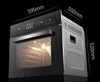 90cm mini sizekitchen double wall electric built in built-in microwave stove and ovens for home 2