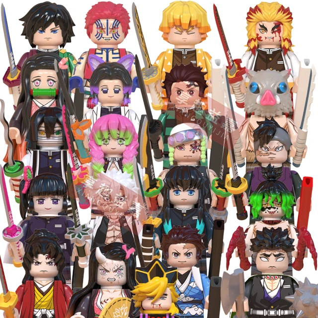 Anime série wm6148 pequenas figuras gigantes cabeça pernas blocos de  construção tijolos figuras ação acessórios modelo diy crianças brinquedos -  AliExpress