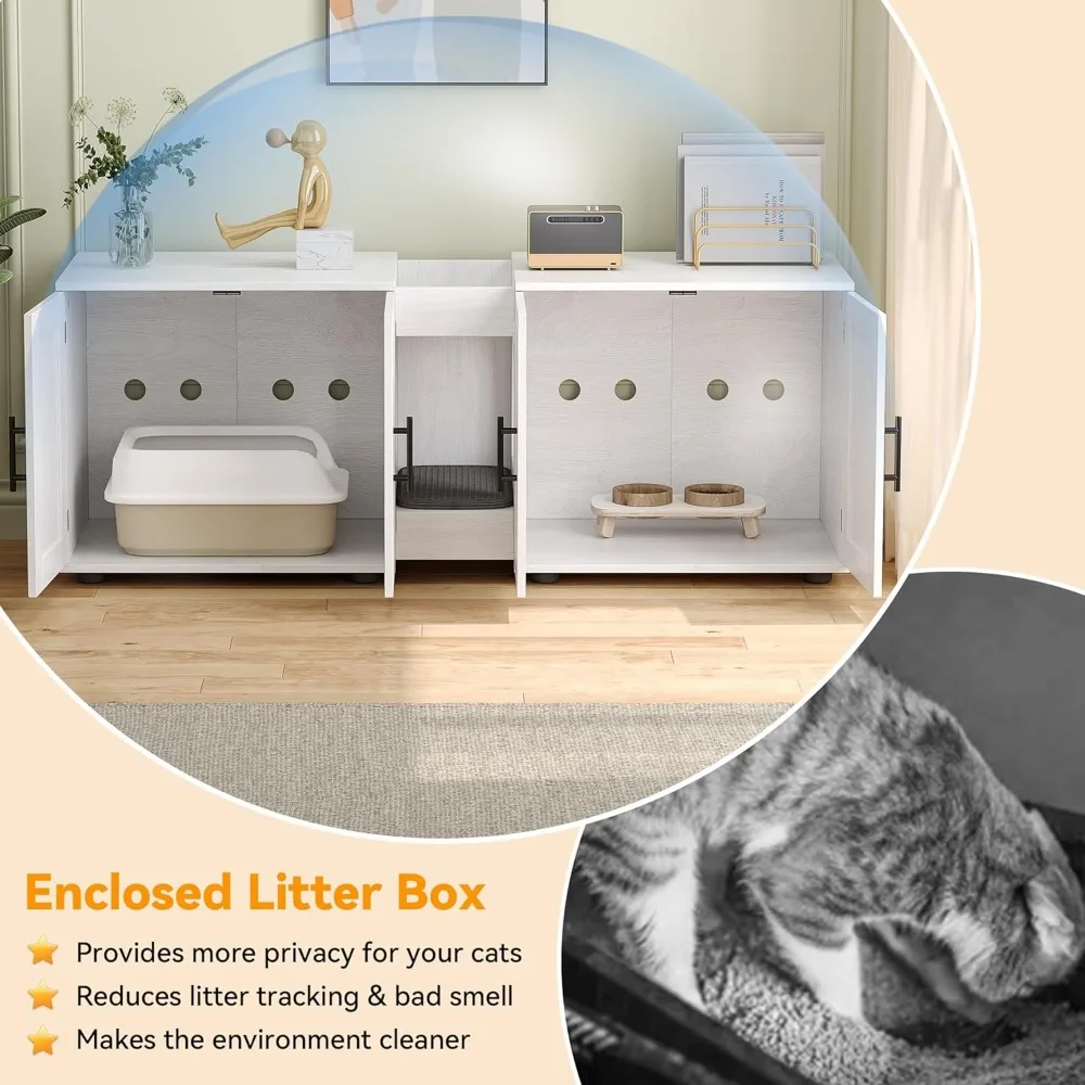 Wooden Cat Litter Enclosure 5