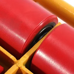 6T verstärkte Rollen, robuste Transporträder aus Kohlenstoffstahl, Maschinenwalzen-Mover-Frachtwagen mit 360° ° Rotation – Detail 3