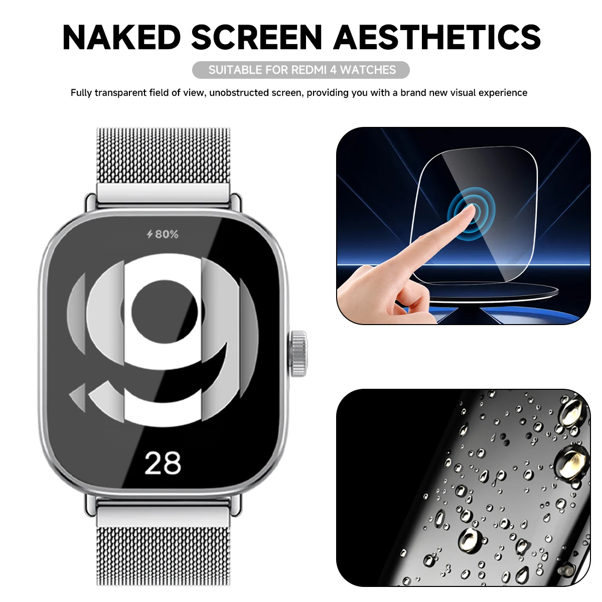 Hydrogel Waterproof Screen Protector for Smartwatches – Available in 1-5 PCS Pack
