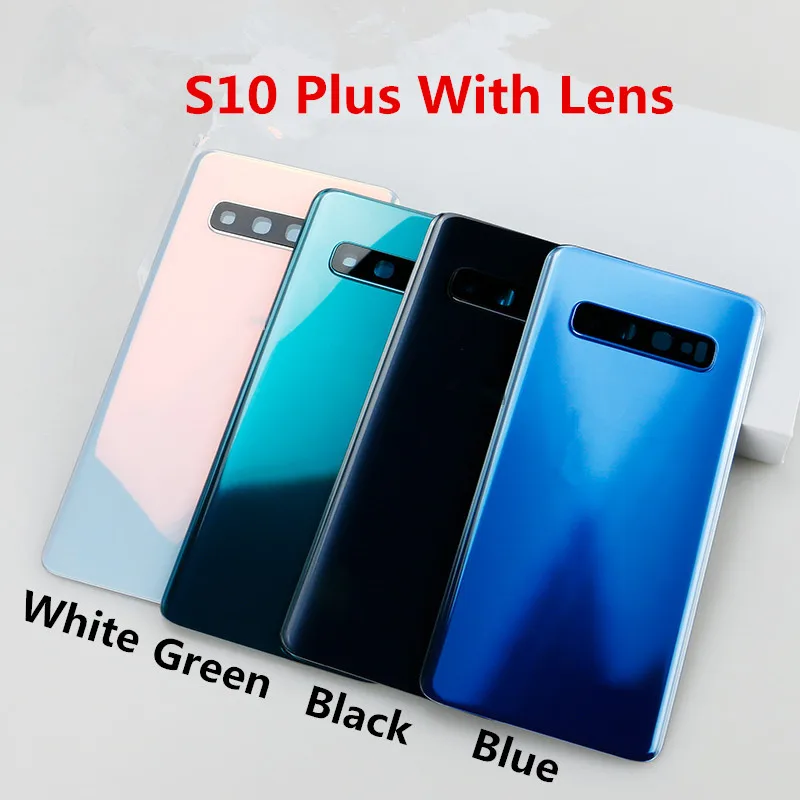 S10+ Housing For Samsung Galaxy S10 Plus G975 6.4" Glass Battery Back Cover Repair Replace Door Rear Case + Camera Lens Sc53d1b812b72402b982d37a9d49b1c47K