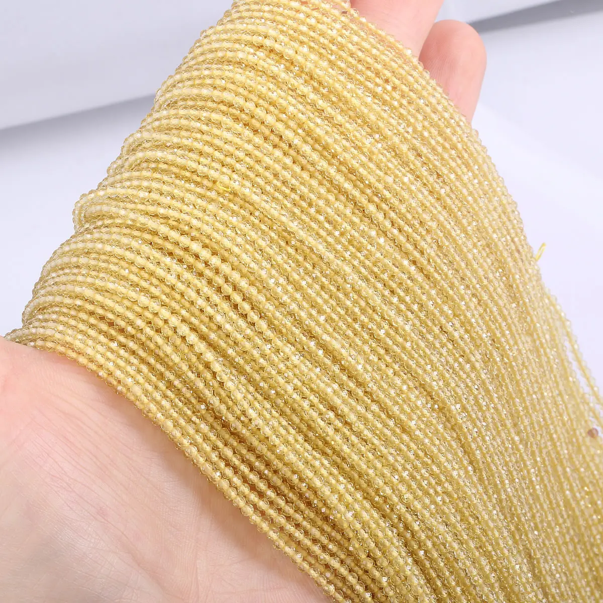 Natural 2mm Dark Green Spinel Beads for Jewelry Crafting - 38cm Strand