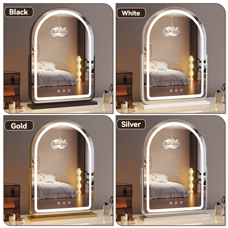 Desktop LED Makeup Mirror with Light Large Bedroom Professional Home Use Fill Light Beauty Internet Famous Make-up Mirror