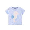 Jumping Meters 2-7T Clothes Baby Girls Tees Cotton Summer Toddler Clothes Hot Selling Kids Tops Children's Tshirts 1