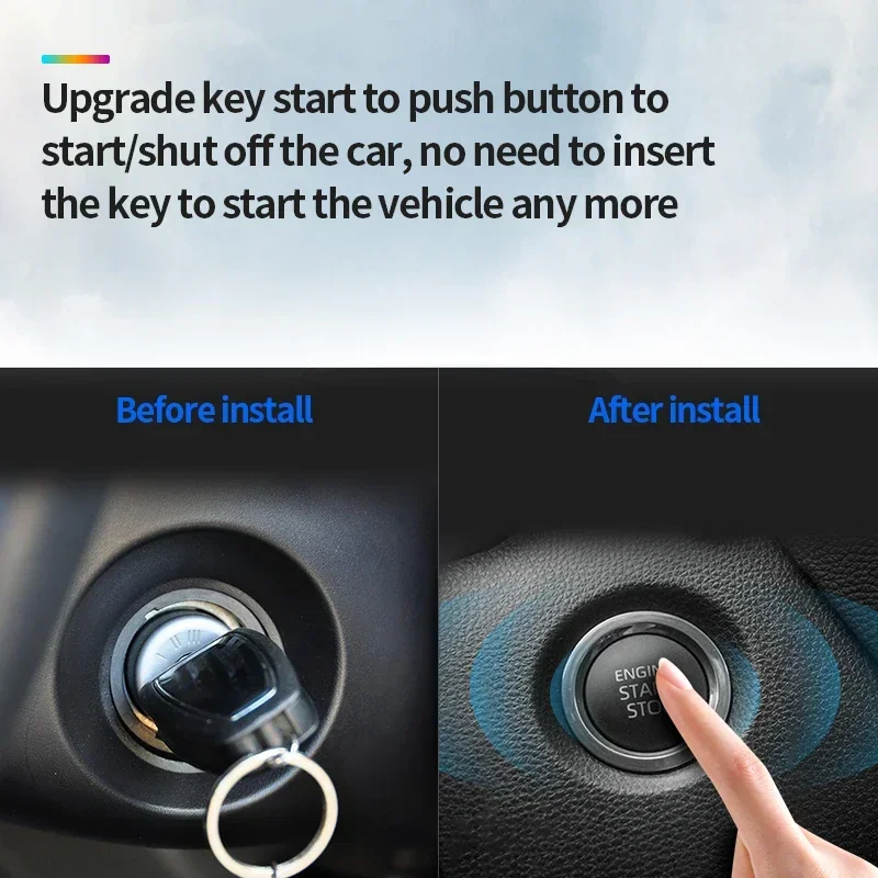 이지가드 CANBUS 푸시 버튼 스타트 키트 (포춘러 2016-2020용) 플러그 앤 플레이 키리스 엔트리 원격 시동