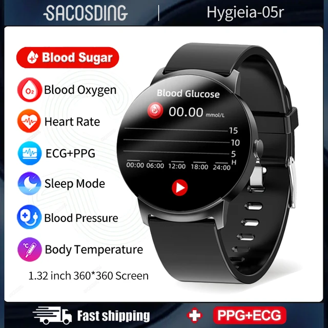 Xiaomi-reloj inteligente para hombre, dispositivo deportivo con ECG + PPG,  medidor de glucosa en sangre, temperatura corporal, presión arterial,  salud, novedad de 2023 - AliExpress