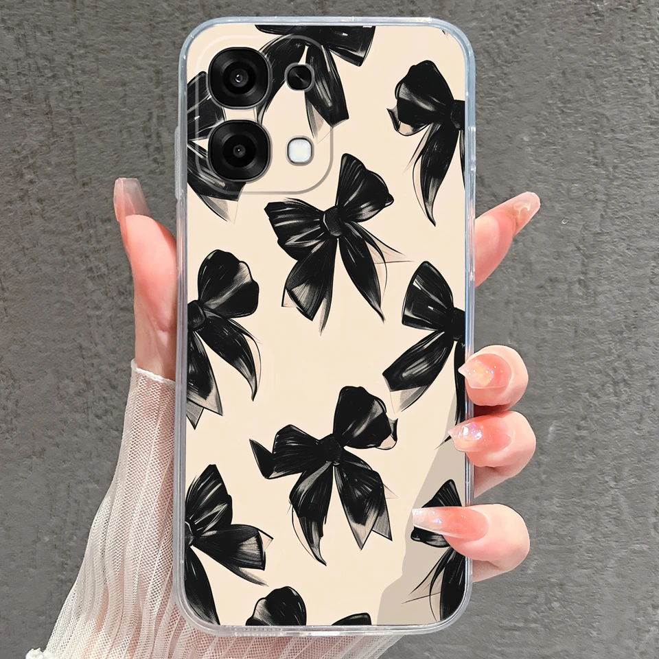 Pretty Butterfly Goldfish Drop-Resistant Lightweight Clear Bumper Case