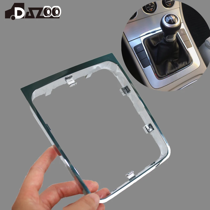 For Vw Passat B6 Car Manual Gear Shift Knob Chrome Frame 20052011 Car