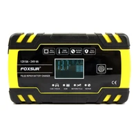 FOXSUR 12V/24V 8A Smart Battery Charger Automatic Start Fast Charger Use For Car Motorcycle Truck Deepcycle Wet Dry Lead Acid - Image 2