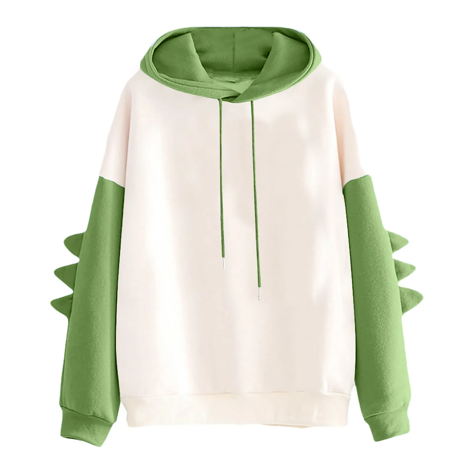 thumbnail image 1 of Sudadera con capucha de dinosaurio de gran tamaño para mujer, sudadera gruesa de estilo coreano informal, Tops de moda de otoño e invierno, 1 of 5