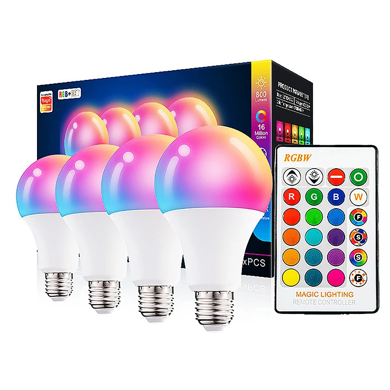 

220V AC85-265V Color Changing Remote Control Spotlight Seven Color Bulb Smart LED 3W 5W 10W 15W RGB Lamp Night Light Home Light