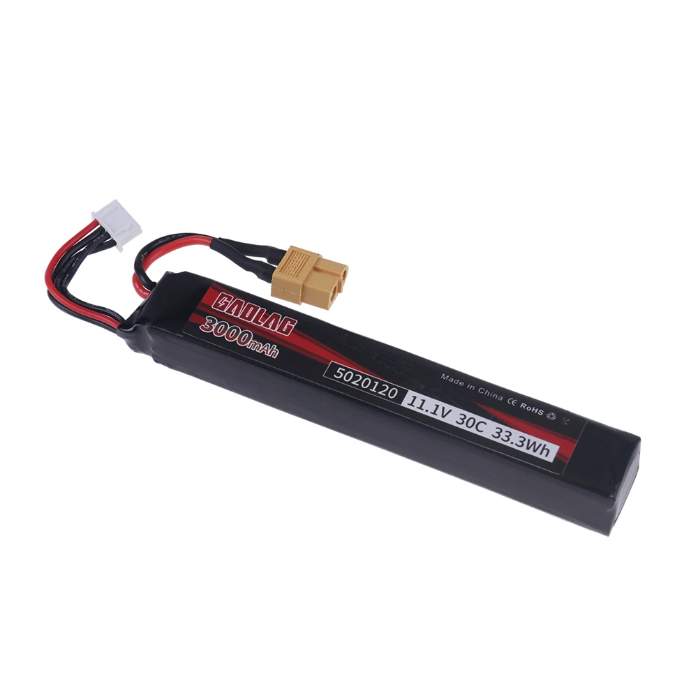 3s 11.1V 3000mAh 30C 5020120 Lipo Battery for Airsoft BB Air Pistol Electric Toys Guns RC Parts 2