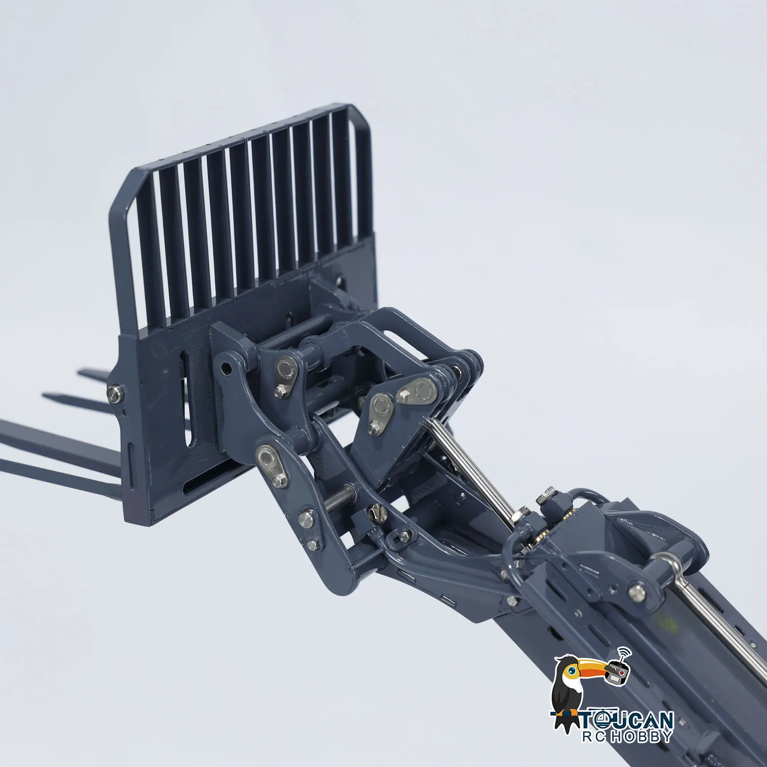 Customized RC Hydraulic Loader LESU AT1050 RTR 1/14 Machine Telescopic Arm Fork Lift Truck Model Construction Vehicles RC Car 5