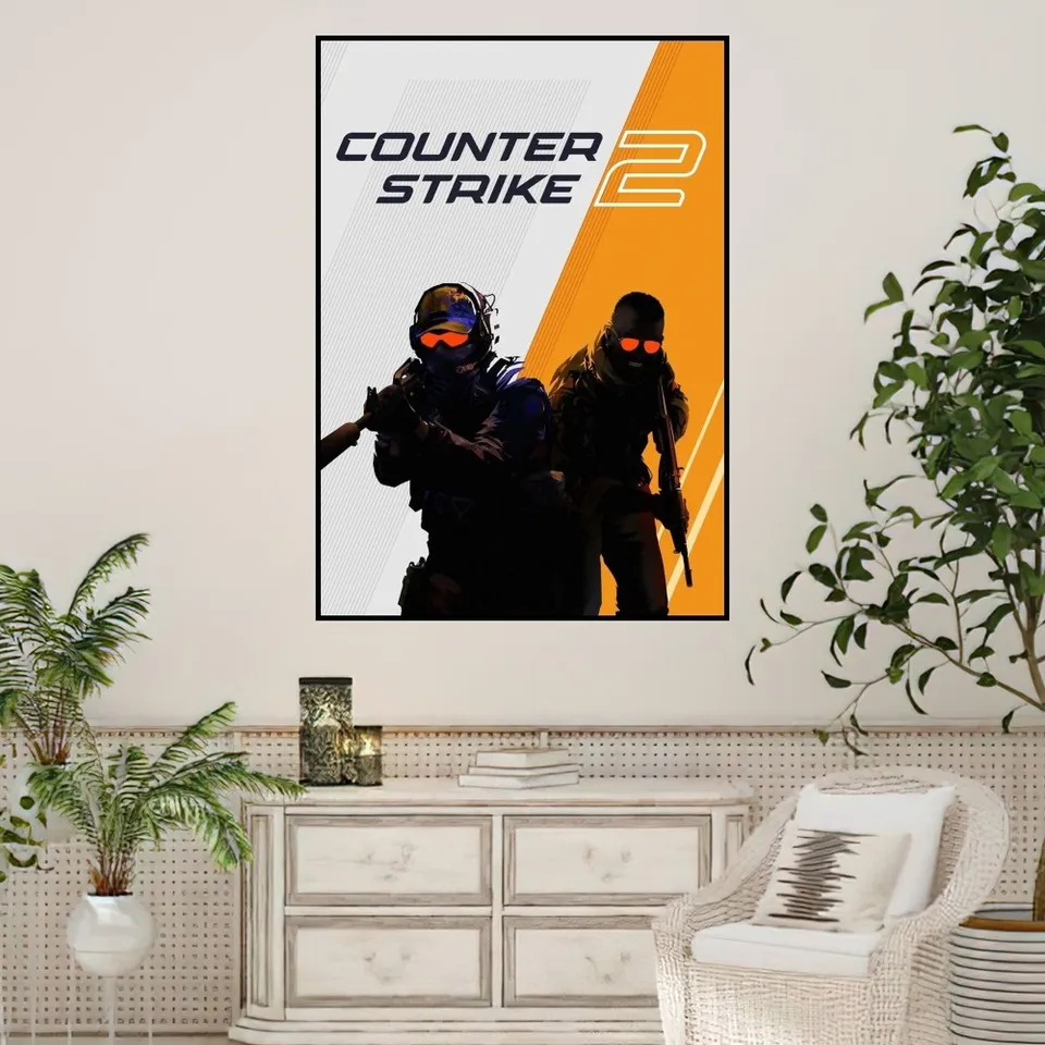 Counter-Strike 2 Poster Set 2-tlg. - 30x45 Cm Leinwand Druck Für Gamer Zimmer