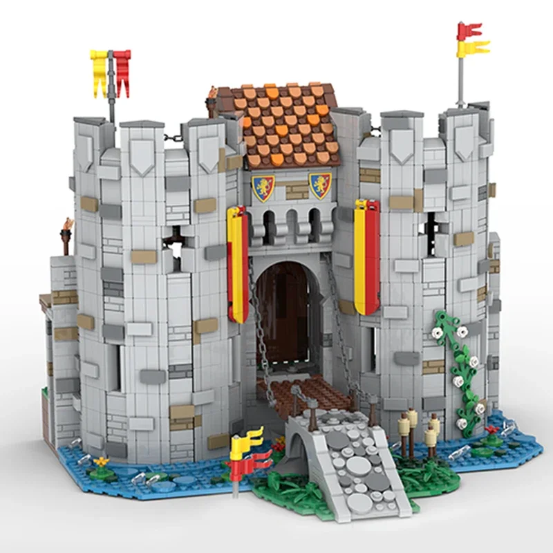 중세 모델 Moc 빌딩 브릭, 브릭텐슈타인 성 문, 기술 블록 선물, 크리스마스 장난감, DIY 세트 조립