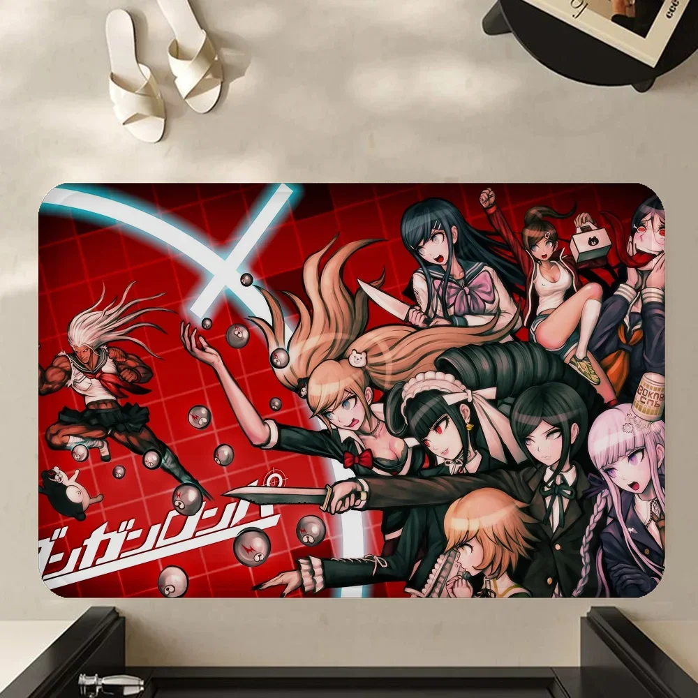 Anime Game Danganronpa Bathroom Mat Kids Room Bedroom Decoration Balcony Anti-Slip Doormat Living Room Welcome Rug 2