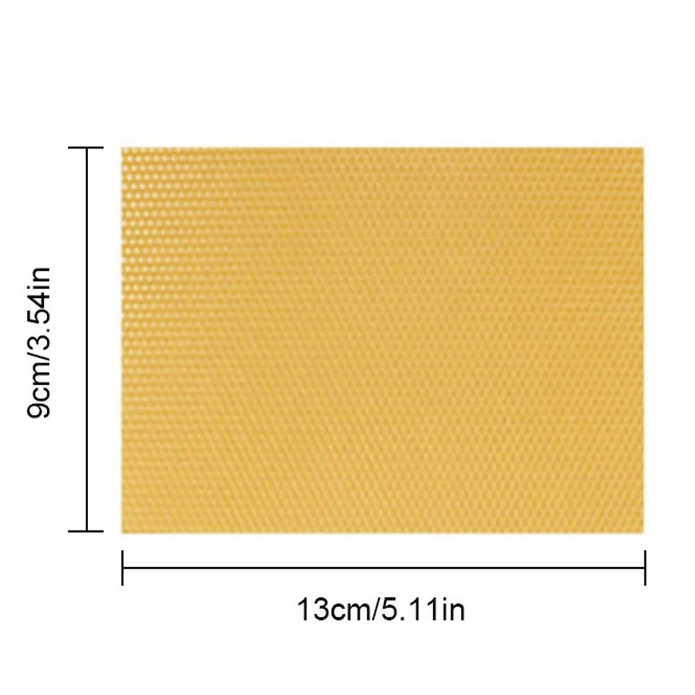 Natural Beeswa Sheets Wax Foundation Bee Hives Kit Honeybee Nest Base Wax Flake for Beekeeping/Candle Making/Furniture Polishing
