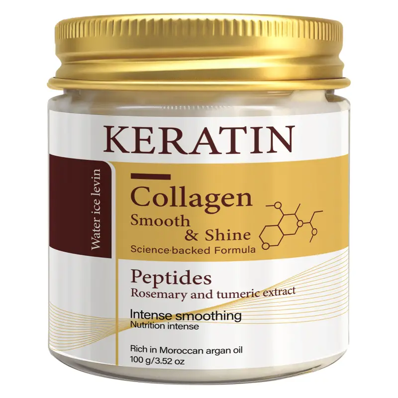 Keratin Collagen Hair Mask with Peptides & Rosemary - Intense Smoothing & Shine for All Hair Types - Deep Conditioning Treatment - Image 6