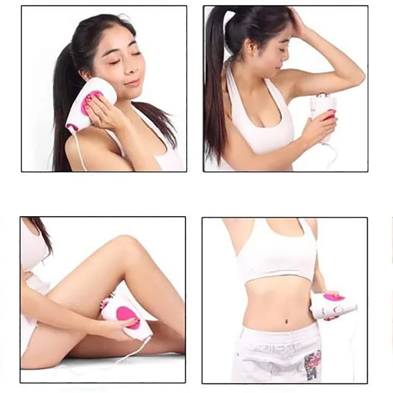 Weight Loss Massage Machine Roller Abdominal Exercise Instrument Electric 3D Handle Machine Full Body Slimming Massage Tool
