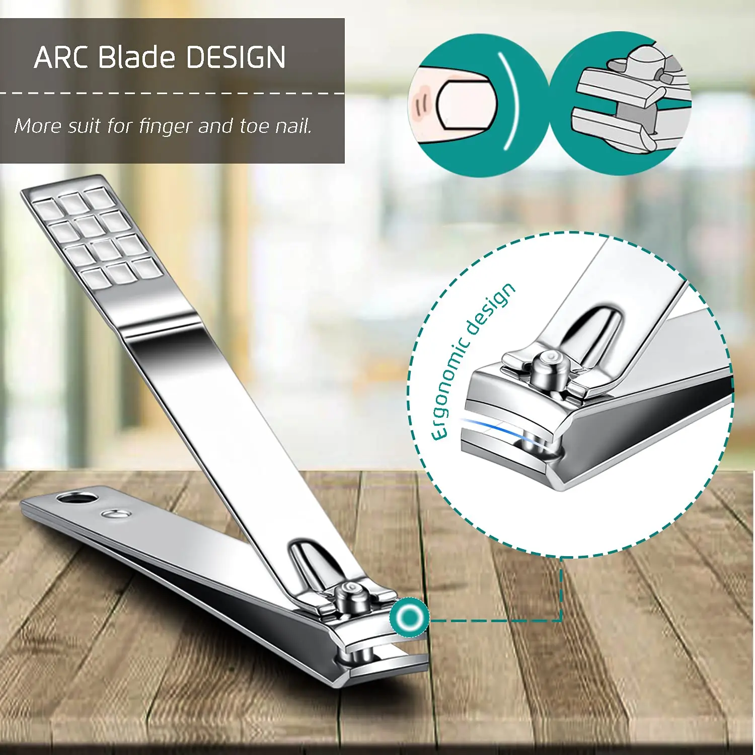 Professional Stainless Steel Nail Clippers Manicure Set