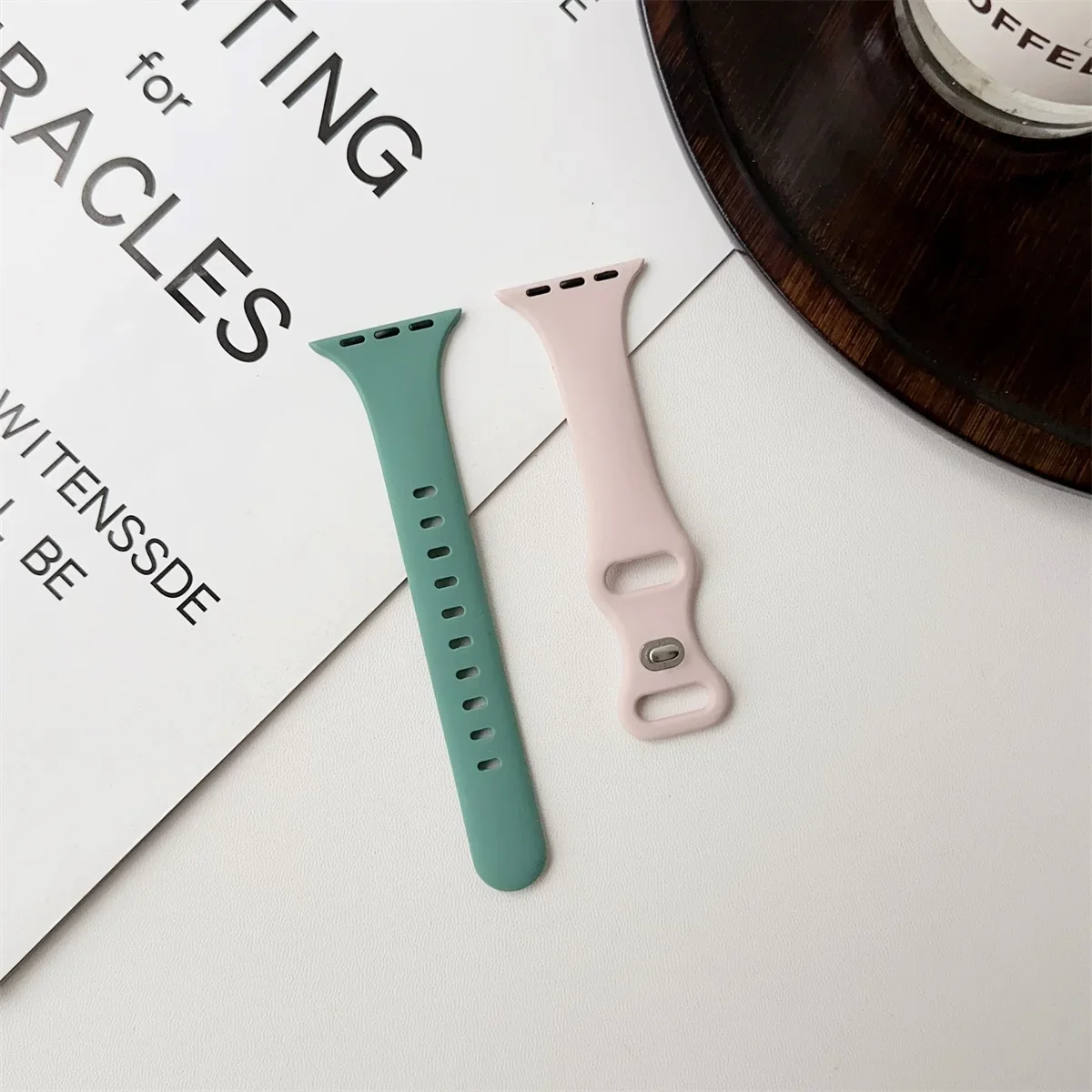 Thin Silicone Solid Color Strap Bracelet