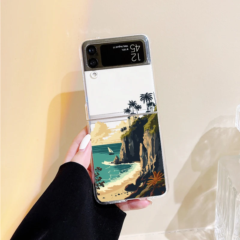 Cute Aesthetic Art Sea Wave Scenery for Samsung Galaxy Z Flip 5