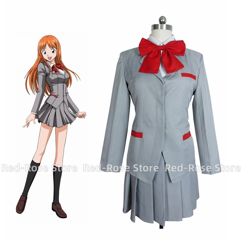 

Unisex Anime Cos BLEACH Inoue Orihime Cosplay Costumes Outfit Halloween Christmas Uniform Suits