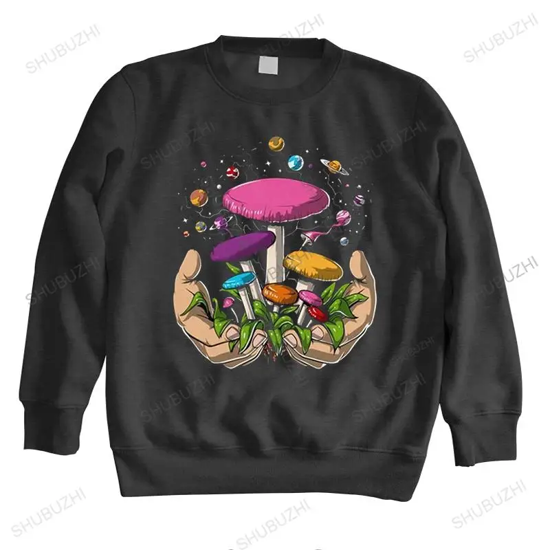

Classic Psychedelic Magic Mushrooms hoodies Men long sleeved Printed Psilocybin hoody Loose Fit Cotton Harajuku sweatshirt Gift