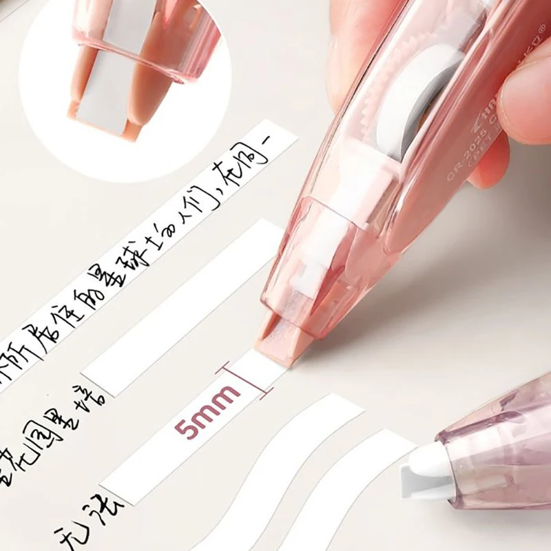Retractable Correction Tape White Out Refillable Tape Applicator 8 Replacement Whiteout School Office Supplies
