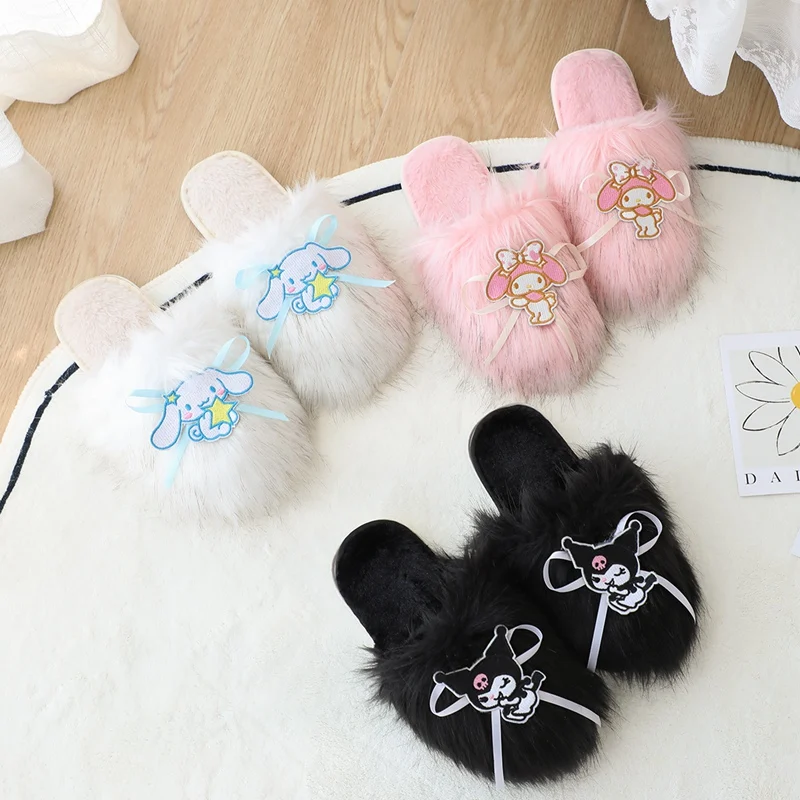 Kawaii Animal Slipper Plush Toy Cute Corner Bio Sumikko Gurashi Dinosaur Cat Bear Shoes Soft Indoor Floor Slippers images - 6