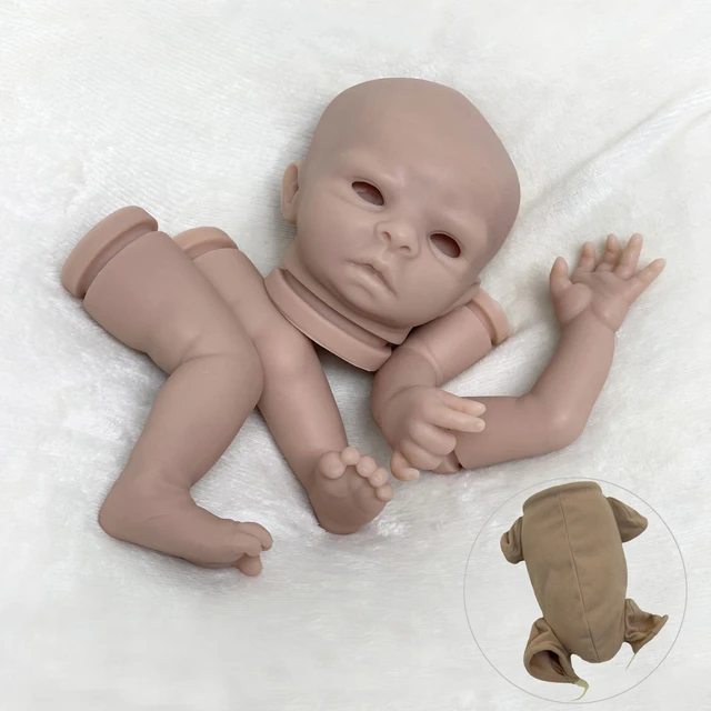 16 Inch Reborn Silicone Entier Unpainted Bebe Pеборн bébé Reborn Doll Kits  Full Body Silicone Boneca Reborn Corpo Silicone