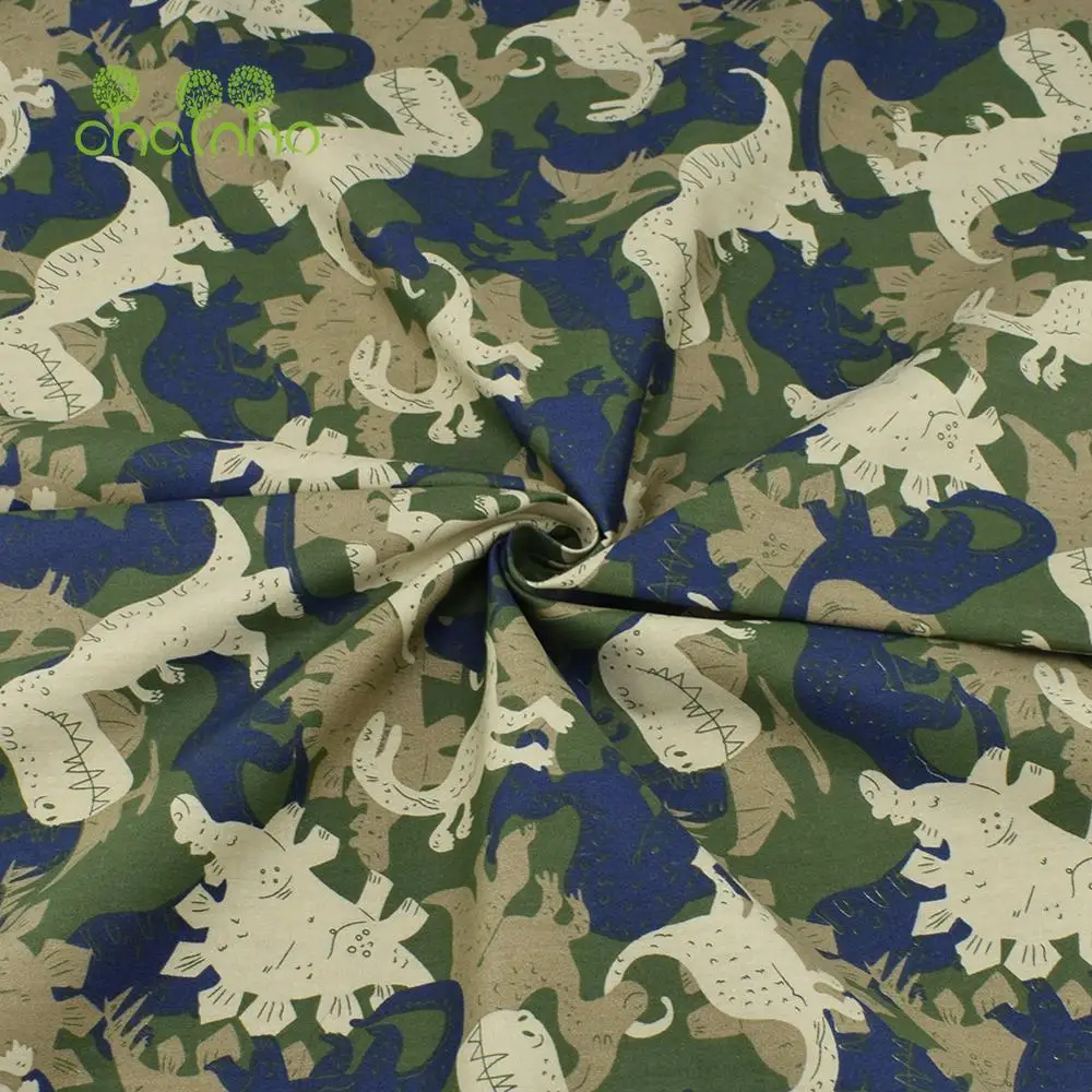 Chainho,Printed Twill Weave Cotton Fabric,DIY Sewing Quilting Material,Patchwork Cloth,7 Designs Cartoon Series,2 Sizes,15C140