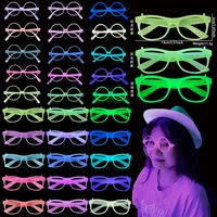 5/10/20Packs Glow Glasses Glow in the Dark Party Supplies Favor for Kids Adult Glow in the UV Glasses Neon Birthday Party Decors