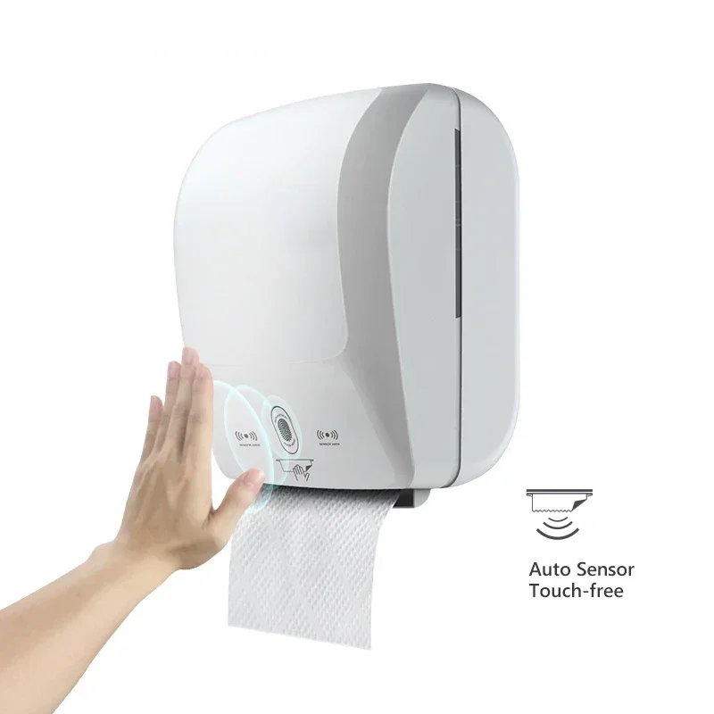 Distributore Automatico Di Asciugamani Di Carta Con Sensore Automatico Touchless Montato A Parete Del Bagno Della Toilette Del Centro Commerciale Di V
